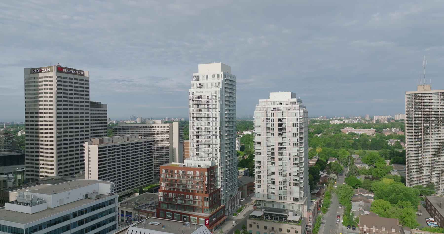Condo towers along the Sheppard corridor in North York