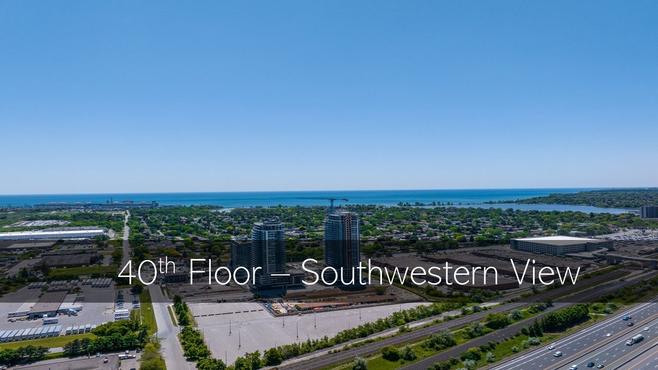 1515 Pickering Parkway 40th floor southwestern view looking over the city and lake (photograph)