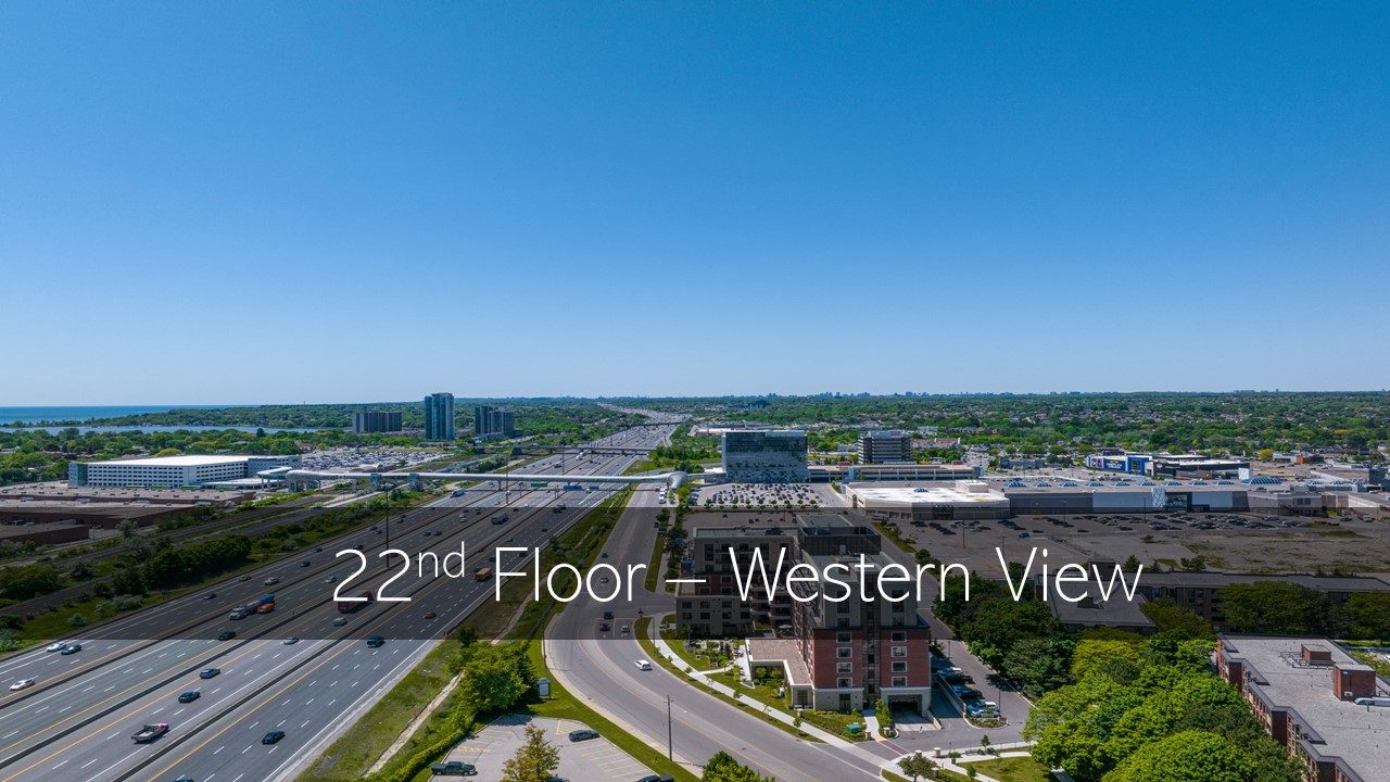 1515 Pickering Parkway 22nd floor western view looking over the highway and city (photograph)