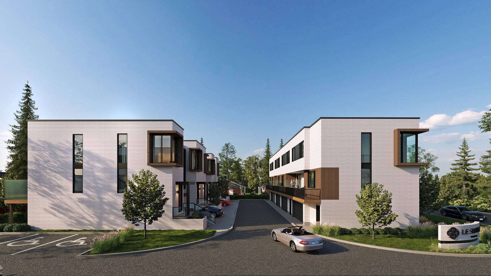 Le Sentier Towns (artist's concept)
