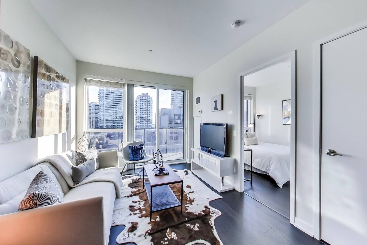 A bright, light-filled living space in a Toronto home the team has sold