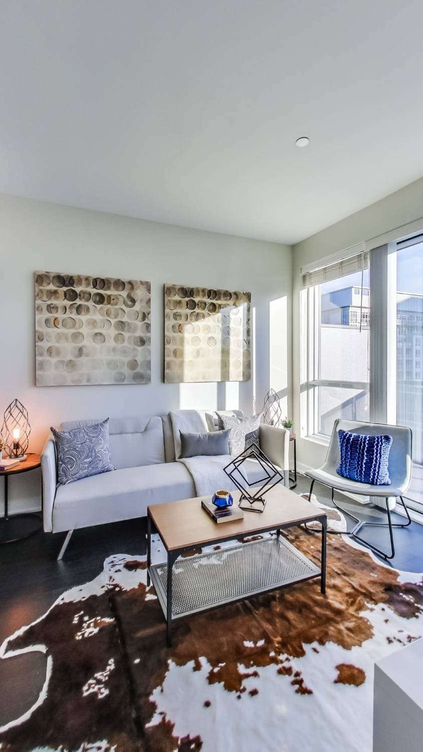 A bright, light-filled living space in a Toronto home the team has sold